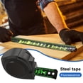 thumbnail image 3 of Measurement Tape Fluorescent Body Sewing Measurement Ruler With Self-Lock Ergonomic Tool For Measurement Construction Flat Tape 5m x 25mm, 3 of 6
