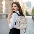 thumbnail image 6 of FORMRS Mini Backpack Purse for Women Travel Daypack Casual Shoulder Bag, Elegant Marble Pattern, 6 of 7
