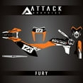 thumbnail image 2 of Attack Graphics Custom Fury Complete Bike Graphics Kit for KTM 690 Enduro R 2019, 2 of 3