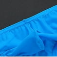 thumbnail image 3 of HUPOM Men'S Underwear Underwear For Men Pack Medium waist Comfort Waist Solid Thong Sky Blue 2XL, 3 of 7