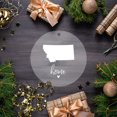thumbnail image 2 of Koyal Wholesale US State Round Clear Acrylic Christmas Ornament, Montana Home, Long Distance Christmas Ornament Ideas, 2 of 5