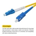 thumbnail image 3 of 32,8 Pies Monomodo Simple Fibra Óptica Conexión Cable Suscriptor Connector a LC para Datos Centros Enrutador Conmutadores Transceptores, 3 of 5