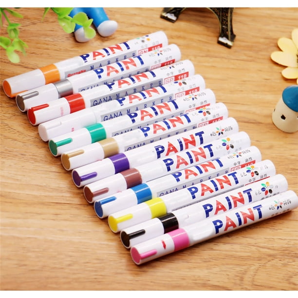 12PCS/Set Colorful Liquid Chalk Pastel Oilbased Paint Pens Marker Car