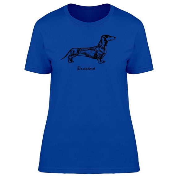 Dachshund Dog Silhouette Tee Men's -Image by Shutterstock