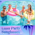 thumbnail image 4 of Gafas de sol de fiesta Junkin Luau Funny Hawaiian Tropical x24, 4 of 7