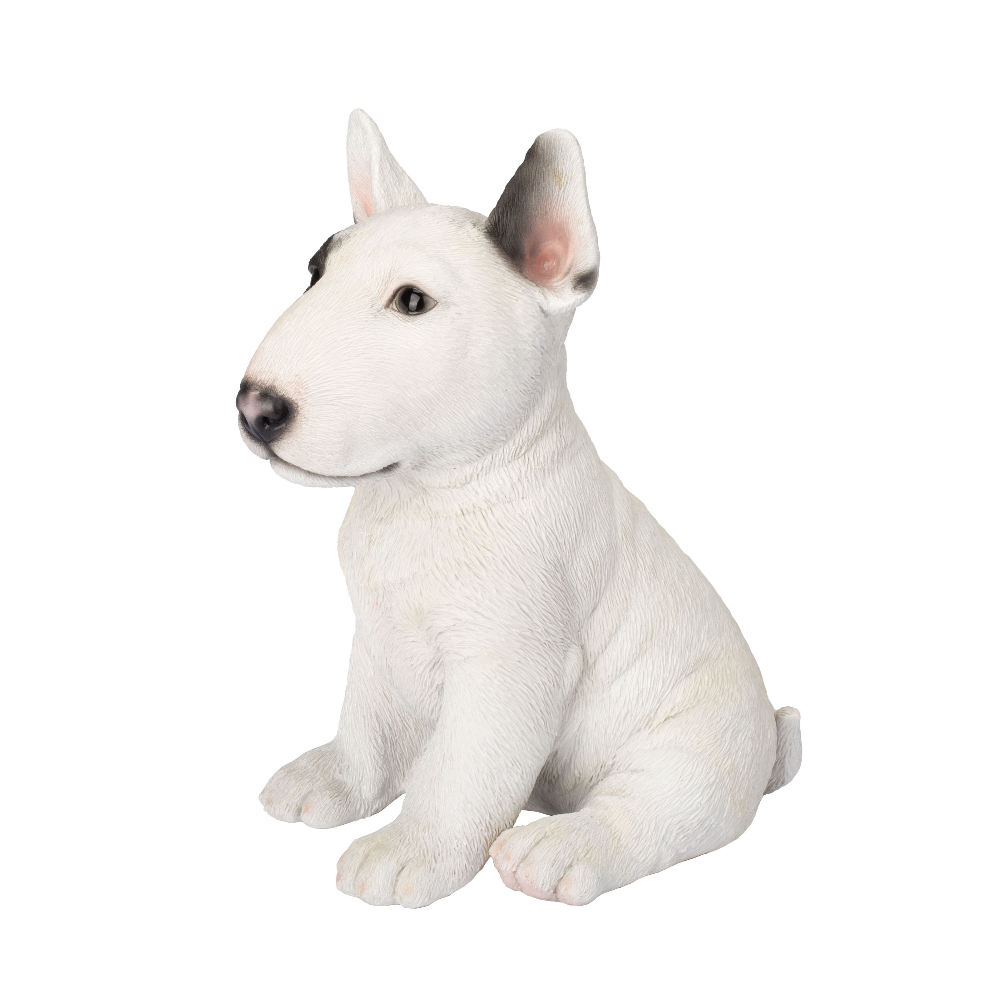 SOREAL White Bull Terrier Decorative Puppy Figurine for Home & Garden Décor, Handpainted Polyresin Dog Statue, Realistic Design | Gift for Dog Lovers | Weather-Resistant Indoor/Outdoor Decor