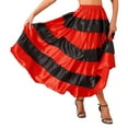 thumbnail image 4 of Kaerm Womens Folkloric Mexican Full Circle Skirts Belly Dance Spanish Bull Long Skirts Type A 180 Degree One Size, 4 of 7