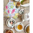 thumbnail image 4 of Happy Easter Kitchen Dish Towels for Drying Dishes Set of 4, Spring Watercolor Bunny Eggs Flower Blue Plaid Waffle Weave Microfiber Hand Tea Bathroom Towels Quick Dry & Absorbent Towel 15.7x23.6, 4 of 7