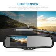 Auto-Vox Backup Camera Rear View Mirror Monitor Camera with LED light Super Night Reverse Camera for Truck (T2)