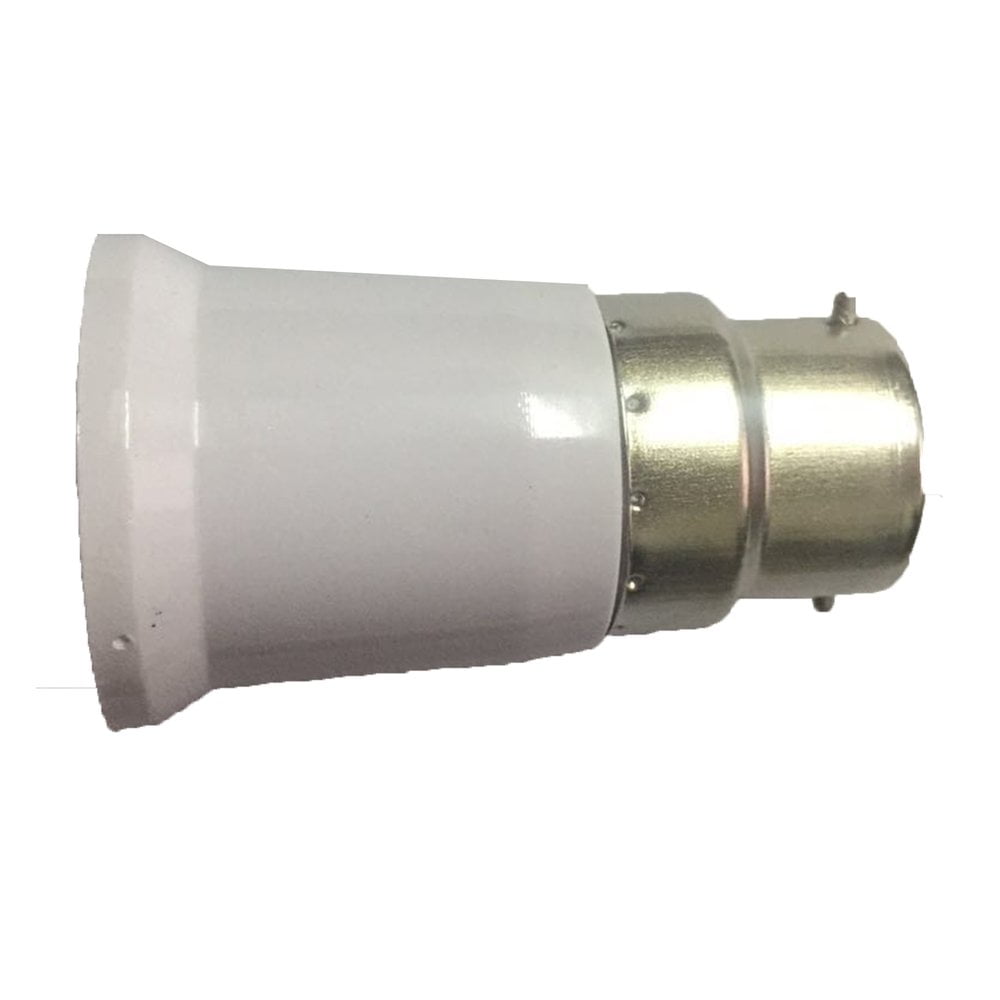 Details about   2Pcs E27 to B22 Lamp Light Bulb Bayonet Screw Converter Adapter Holder Connector 