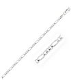 thumbnail image 1 of 2.6mm 14k White Gold Solid Figaro Chain 16 in, 1 of 4