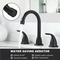 thumbnail image 7 of Wowow 3 Hole Widespread Bathroom Sink Faucet in Matte Black,Fit for 6 inch and 8 inch Sink with Pop UP Drain, 7 of 7