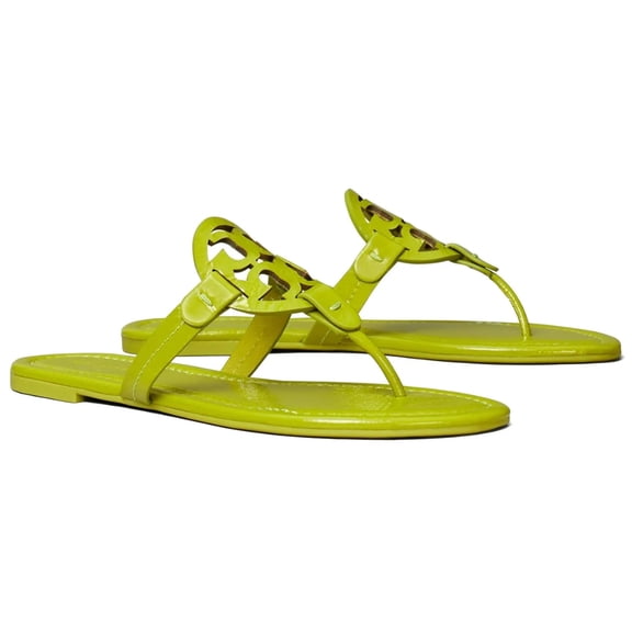Tory Burch Women's Miller Patent Leather Sandals, Lechuga, 10