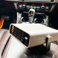 thumbnail image 5 of Calentador de coche, calentador eléctrico portátil para descongelar parabrisas, ventiladores de refrigeración con base giratoria de 360 ​​grados, 12 V, blanco, para coches pequeños, 5 of 5