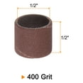 thumbnail image 2 of Paquete de 100 tambores de lijado de 1/2 pulgada, mangas de lijado de 400 grano para lijadora de tambor, 2 of 6
