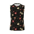 thumbnail image 6 of Picia Red White Flowers mens Cotton Tank Undershirts , Moisture-wicking Ribbed Tanks, Lightweight Cotton Tank Undershirts-Small, 6 of 8