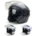 thumbnail image 4 of PITMOTO Open-Face Motorcycle Helmet. DOT, Model PM-768. -Matte Black -Medium, 4 of 7