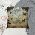 thumbnail image 2 of JEUXUS Spring Butterfly As I Sit in Heaven Throw Pillow Cover Cushion Case Home Office Decoration, 2 of 5