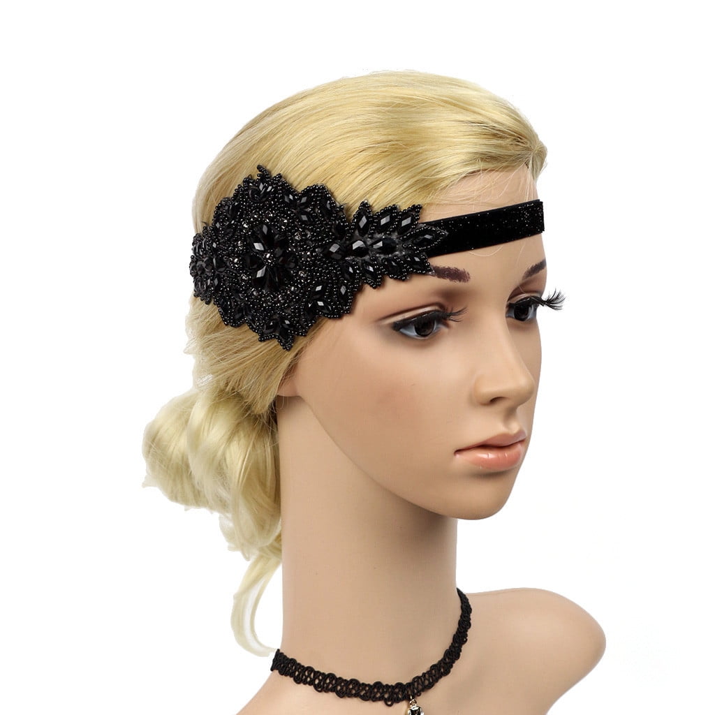 Flapper Great Gatsby Headband Pearl Charleston Party Bridal Headpi JN_ KE_ HK 