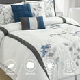 thumbnail image 2 of Lanco Genesis Microfiber, 7-Pieces Comforter Bedding Set, King, 2 of 7