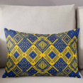 Yellow Blue Rectangle Decorative Throw Pillow Cover,Pillow Case Soft