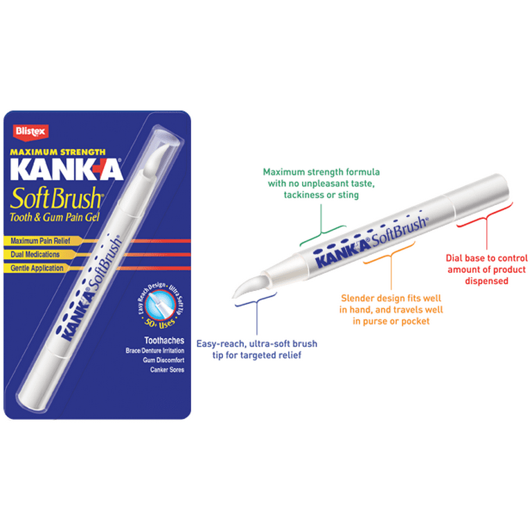 Kanka Maximum Strength Soft Brush Tooth And Gum Pain Gel,, 49 OFF