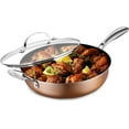 thumbnail image 1 of Gotham Steel Sauté Pan Multipurpose Jumbo Cooker with Glass Lid 5.5 Qt, 1 of 2