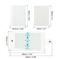 thumbnail image 2 of REGALWOVEN Clear 3 Ring Binder Cover, Notebook Binder Mini Refillable Loose Leaf Folder Planner, Blue, 2 of 6