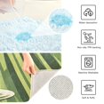 thumbnail image 3 of Yayeee Bath Rug for Bathroom Floor Non Slip Rectangle Fluffy Soft Absorbent Mat, 16"x24", Light Green Martini, 3 of 7