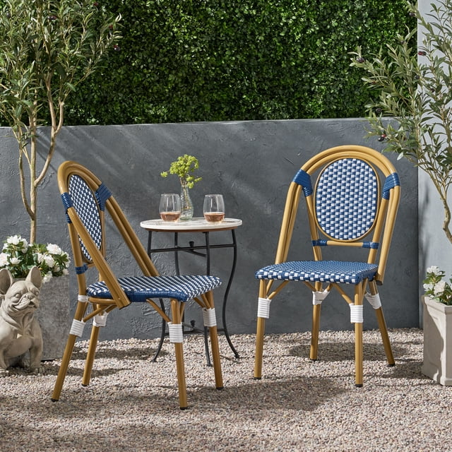 LHYY Chaises Bistro Françaises d'Extérieur (Ensemble de 2)