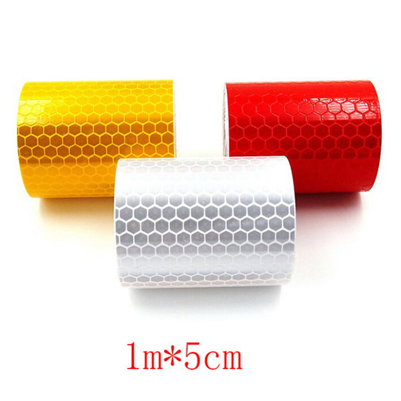 Safety Caution Reflective Tape Warning Tape Sticker Self Adhesive=Tape 5cm x 1FS 