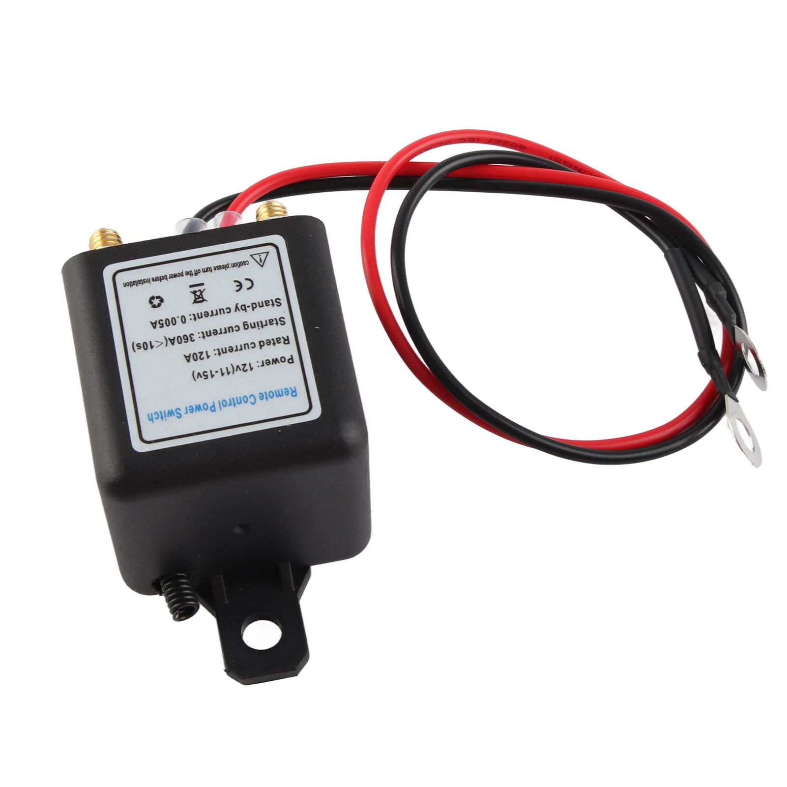Car Car Battery Disconnect Switch Power Cut Off Kill Switch With Remote Control Copper Terminal For Automotive
