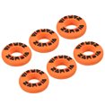 thumbnail image 1 of Uxcell Tennis Vibration Dampener, 6 Pack Round Shock Absorber Orange, 1 of 6