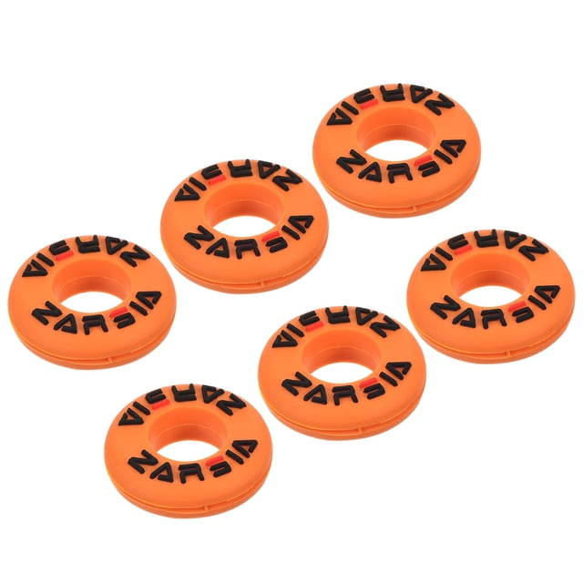 Uxcell Tennis Vibration Dampener, 6 Pack Round Shock Absorber Orange