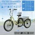 thumbnail image 6 of Lilypelle Electric Tricycle for Adults, 350W Electric Trike 7 Speed with 36V 14.5ah removable Battery, 3 Wheel Electric Bikes for Women Men Seniors, 450lb, 24/26 inch Tire, 6 of 9