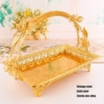 thumbnail image 5 of Coffee Serving Tray Vintage Style Gold Color Sturdy Zinc Alloy Elegant Metal Serving Tray for Home Bar Cafe, 5 of 8
