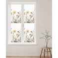 thumbnail image 2 of Window Privacy Film Botanical Floral Spring Stained Glass Window Film Decorative Sun Block Window Cover Summer Farmhouse Flowers Window Clings Static Adhesive Sticker for Bathroom 23.6"x78.7", 2 of 6