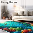 thumbnail image 2 of ODIKA 8' x 10' Machine Washable Non-Slip Area Rug, Marine Clownfish High Traffic Rug, Blue, 70892, 2 of 7