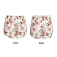 thumbnail image 4 of Disketp Lilies Flowers Print Women's Shorts Workout Shorts for Athletic Gym Running Shorts with Phone Pockets X-Large, 4 of 8