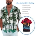 thumbnail image 2 of Minnieouse camisa de playa de manga corta casual de secado rápido vacaciones sueltas palm breasted ropa de playa de gran tamaño vacaciones de Type2 NO2, 2 of 6