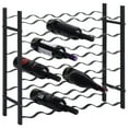thumbnail image 1 of vidaXL Wine Rack for 36 Bottles Black Iron, 1 of 5
