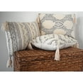 thumbnail image 3 of Lea Unlimited Maya Medallion Corded Embroidered Decorative Pillow, 3 of 3