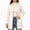 White, variant on Women Coat Winter Casual Long Sleeve Solid Color Button Front Lapel Coat with Pockets Soft Loose Fit Cozy Outerwear for Office Wear