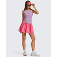thumbnail image 5 of G4Free Lyocell Ruched Side Workout Tank Tops Woman High Neck Waist Length Gym Tanks Soft Relaxed Fit for Training, 5 of 8