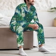 thumbnail image 7 of Sikiie Peacock And Flowers Mens Pajama Set, Soft Warm Long Sleeve Sleepwear, Cozy Button-Down Pjs for Men-Large, 7 of 7