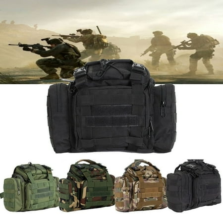 Fishing Tackle Bag Large Storage Waist Shoulder Bags Waterproof Tactical Waist Pack, Haversack Carry Bag Oxford