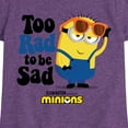 thumbnail image 3 of Despicable Me Minions - Too Rad To Be Sad - Toddler & Youth Girls Short Sleeve Graphic T-Shirt, 3 of 5