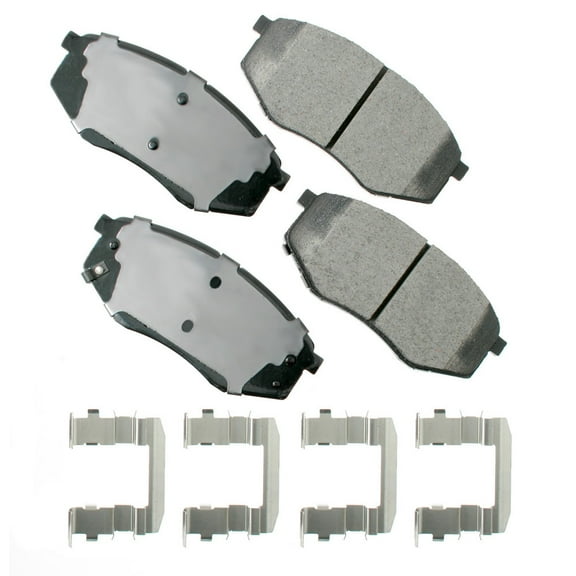 Akebono ProACT ACT1447 Ultra-Premium Ceramic Disc Brake Pads Fits select: 2010-2013 HYUNDAI TUCSON, 2011 KIA SPORTAGE