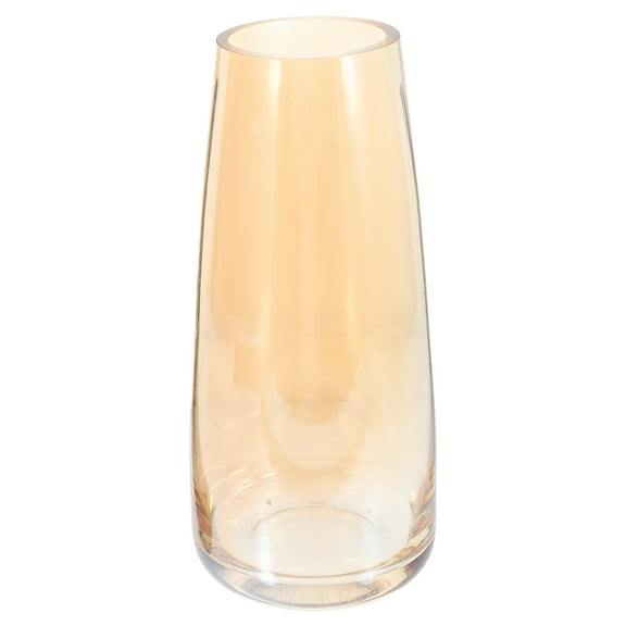 ORDDIART Decorative Glass Vase Amber 1Pack Decor