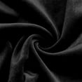 thumbnail image 5 of Women's Elegant Velvet Henley Blouse V Neck Long Sleeve Loose Tunic Shirts Dress Tops Fall Winter Business Casual Party Outfits Black, 5 of 6